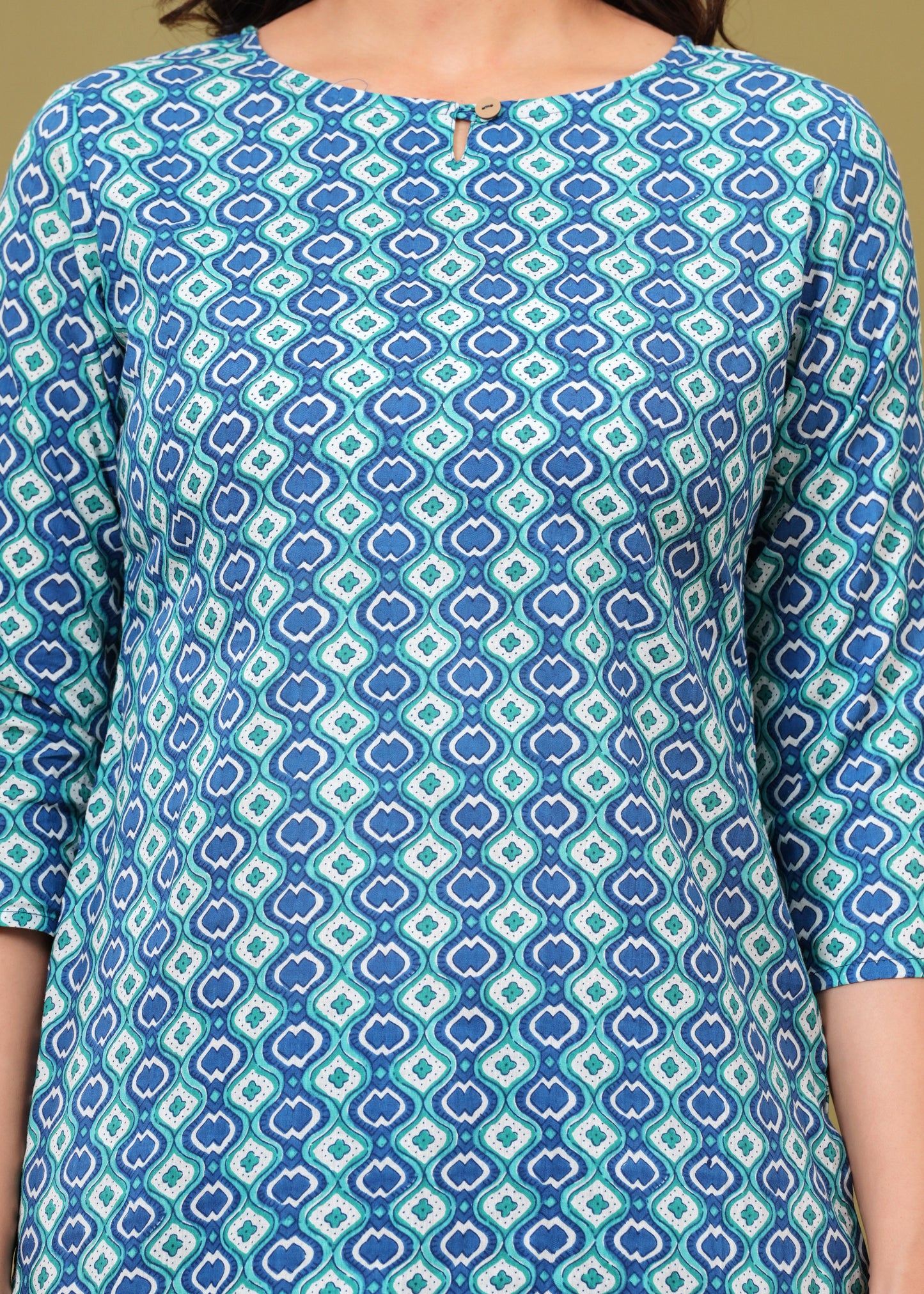 Sky Blue Short Kurta