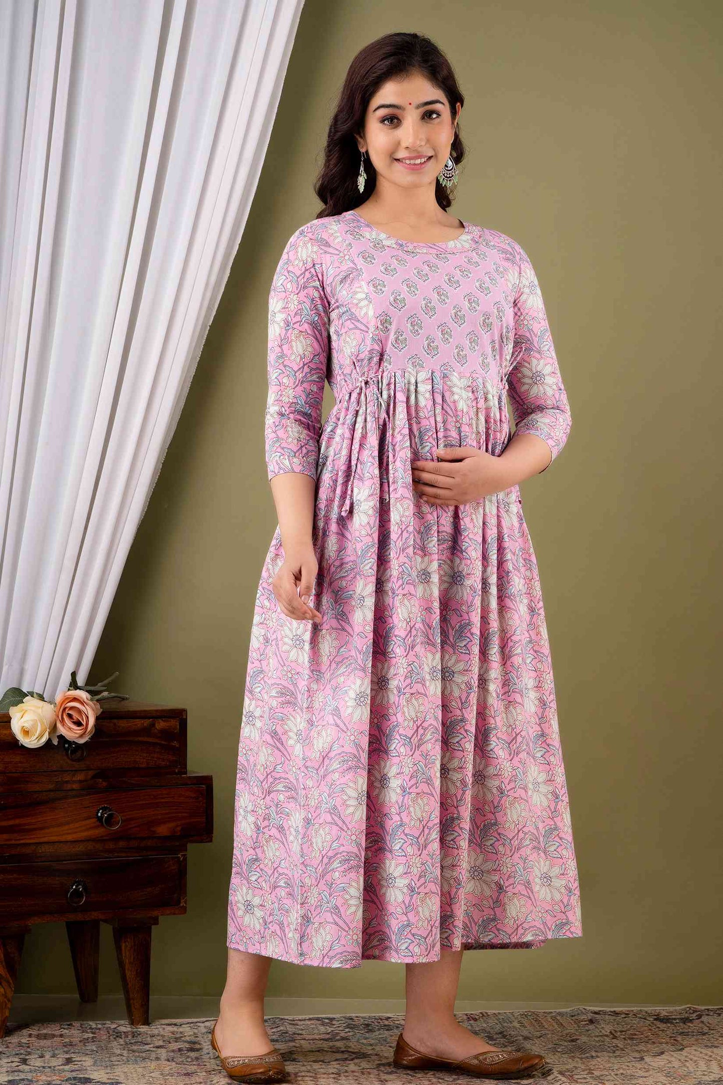 Blossom Radiance Maternity Dress