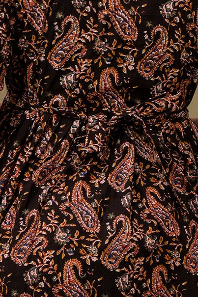 Autumn Paisley Harmony Maternity Dress