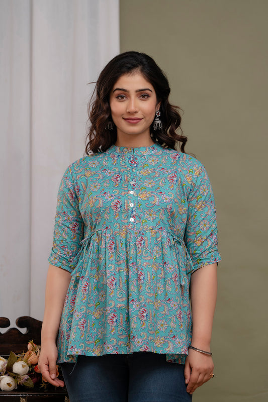 Light Green Short Kurta