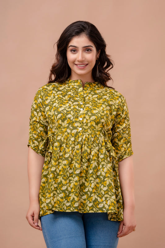 Olive Short Kurta